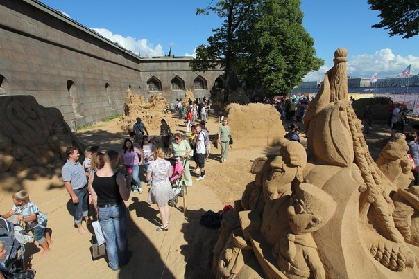 Фестиваль песчаных скульптур на Петропавловской крепости 2016
